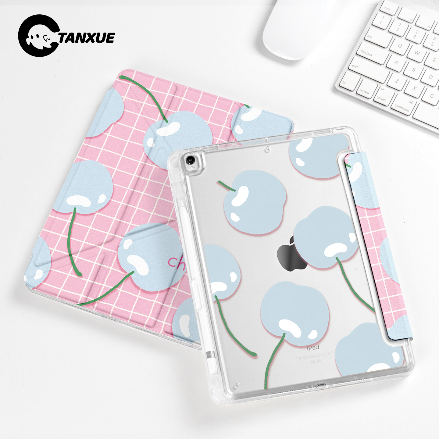 【水晶苹果】Y型三折平板保护壳