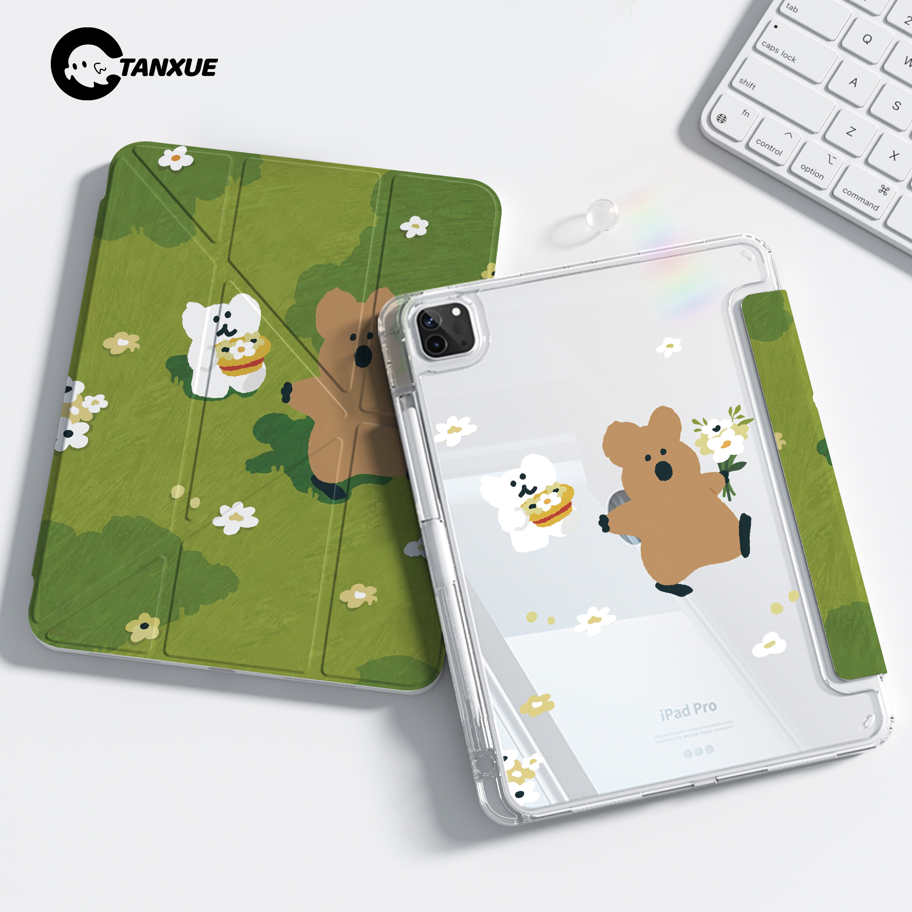 【水晶苹果】Y型三折平板保护壳