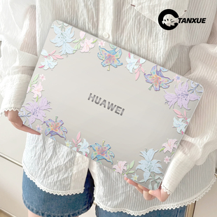 花时来信适用于华为matebook14保护壳13s笔记本matebook16s保护壳电脑pro酷睿ultra套D14荣耀magicbook15外壳