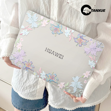 花时来信适用于华为matebook14保护壳13s笔记本matebook16s保护壳电脑pro酷睿ultra套D14荣耀magicbook15外壳