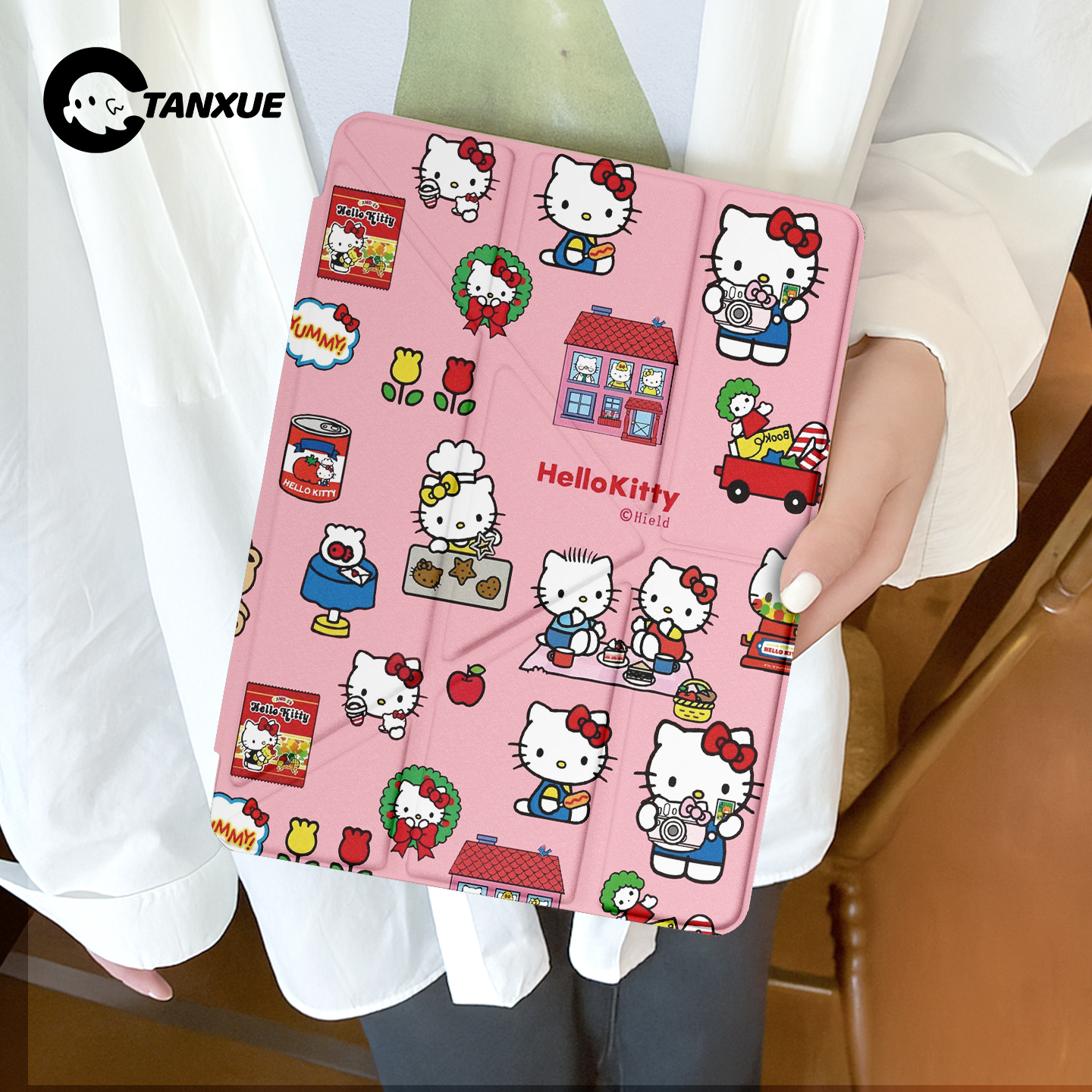 【可爱kitty】Y型三折平板保护壳