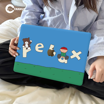 简单生活适用于苹果华为电脑macbook15保护壳mac笔记本新款2025檀雪M2pro15寸macbookair13膜M3轻薄冰晶壳