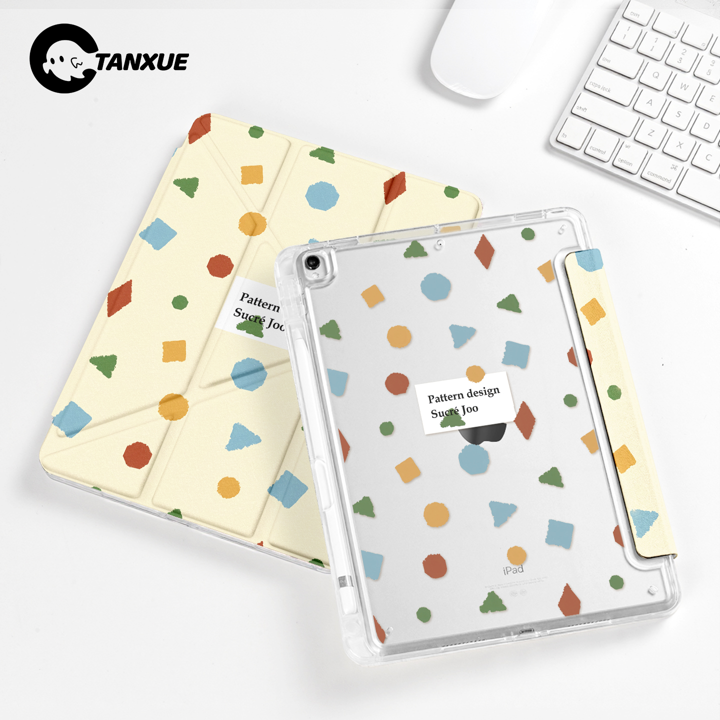 【水晶苹果】Y型三折平板保护壳