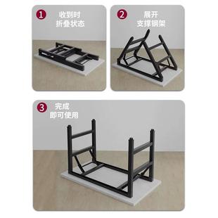 书桌简约现代家用办公桌卧室简易学习桌写字桌子 可折叠电脑桌台式