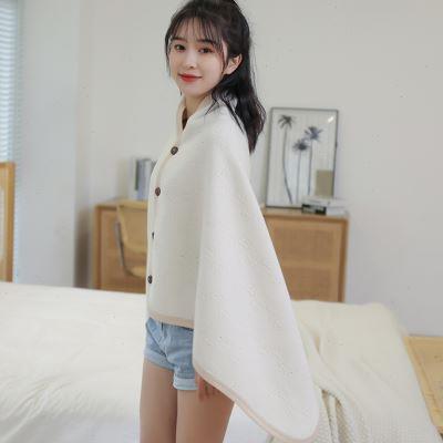 多用途空调房护肩保暖纯棉披肩居家坎肩外套夏季办公室午休毯薄被
