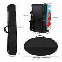 Черная твердая скорлупа 85 Высокая главная сумка + мешок для рыб