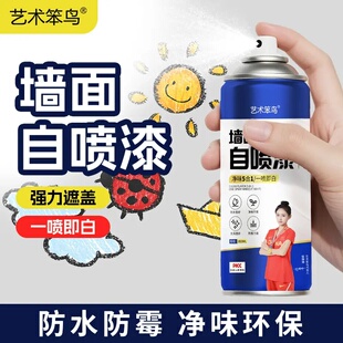 艺术笨鸟墙面自喷漆污渍涂鸦修复漆家用墙漆翻新修补乳胶漆补墙膏
