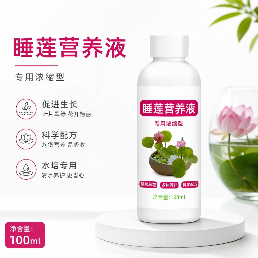 睡莲营养液专用浓缩型轻松养花多种呵护促进生长水培专用叶片翠绿
