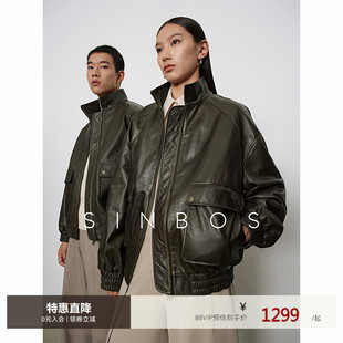 sinbos寄信山野2.0 真皮皮衣男女同款中古外套冬季加厚鹅绒羽绒服