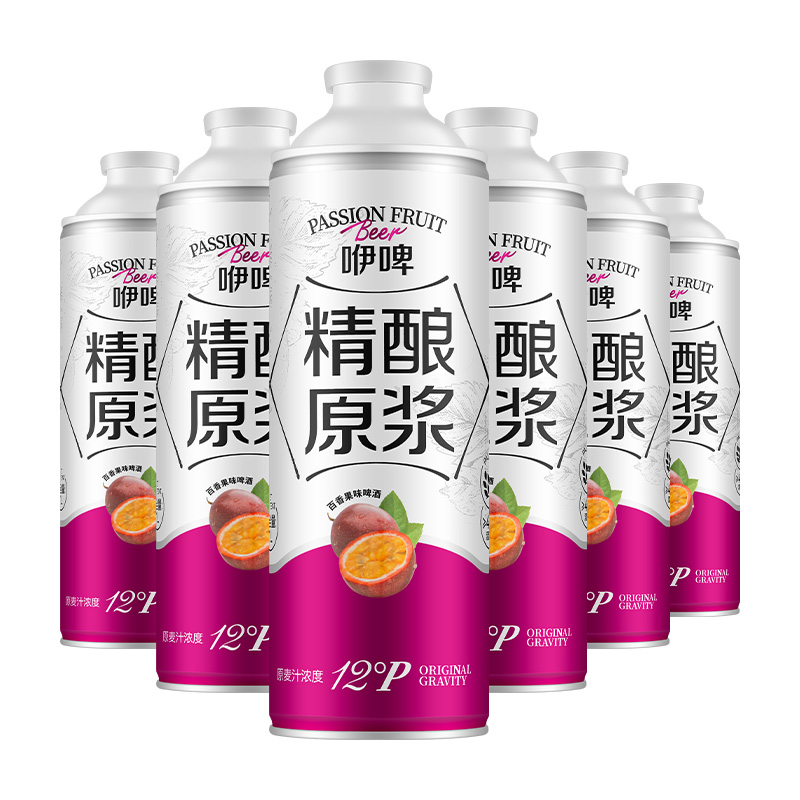 精酿啤酒百香果风味12度1L大容量