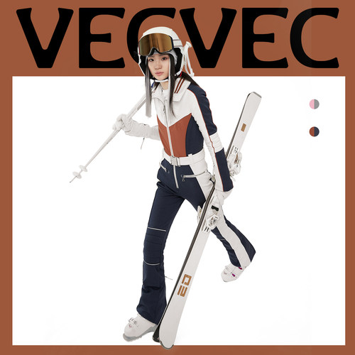 VECVEC双板滑雪服女连体专业高级