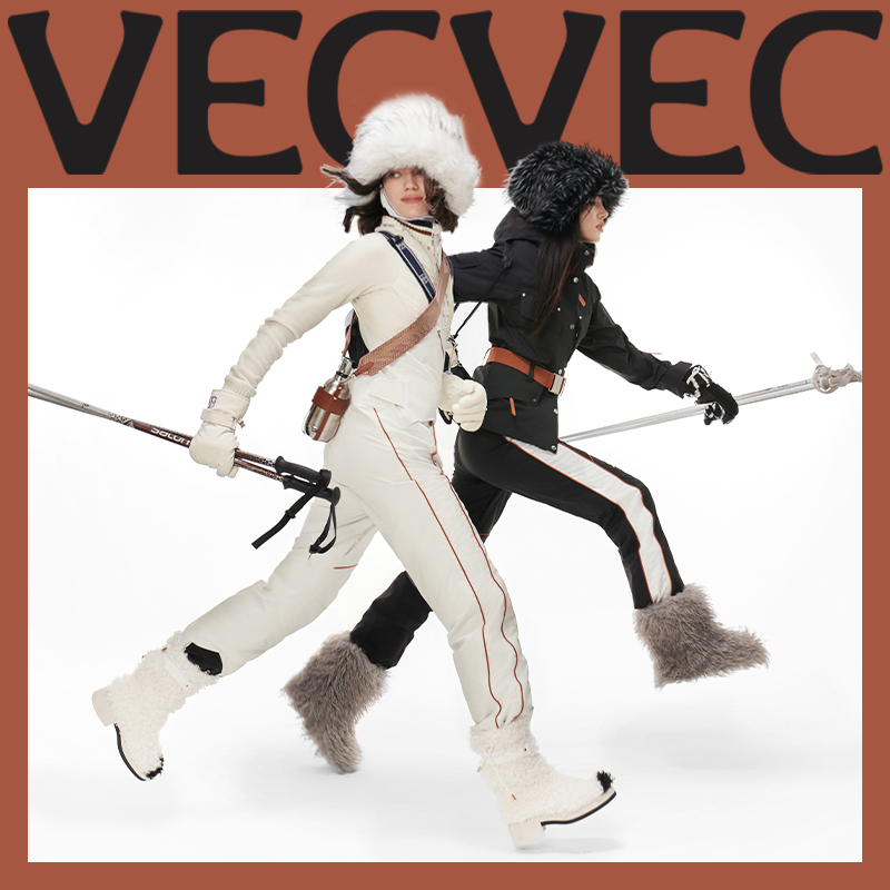 VECVEC滑雪背带裤女2023年3L加厚保暖专业单双板防水防风中性户外