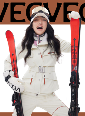 VECVEC滑雪服女款3L单双板防水防湿防风保暖工装冲锋衣外套户外