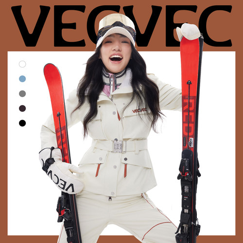 VECVEC滑雪服女防水防湿3L单双板