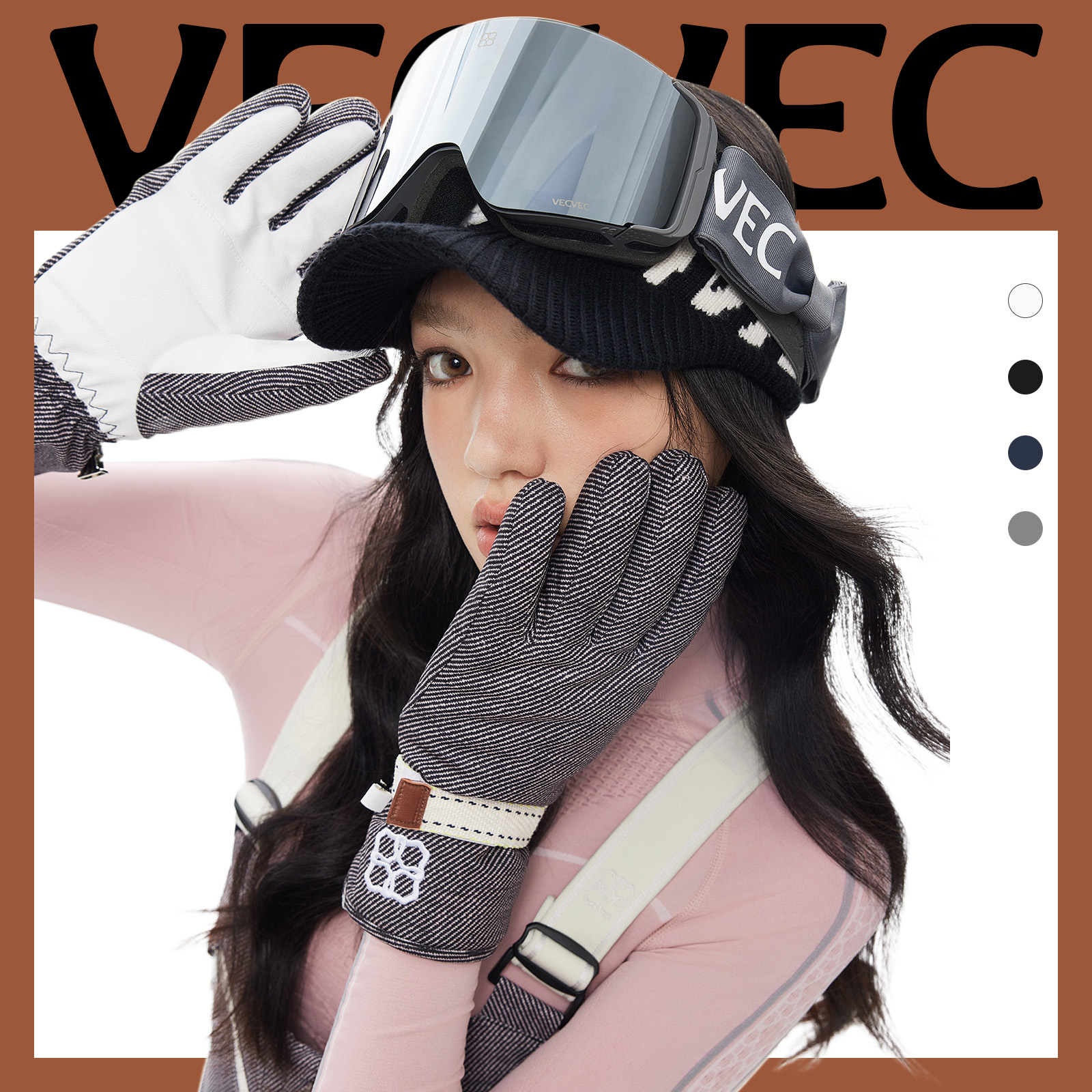 VECVEC滑雪手套保暖防滑