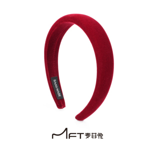 绛红发箍新年圣诞安可拉红高颅顶海绵洗脸高级感头箍甜美秋冬发饰