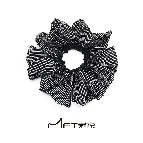 波浪条纹发圈夏季韩系高级感大肠发圈扎马尾丸子头花发绳发饰