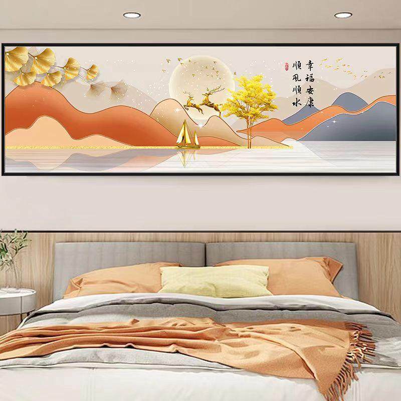 新款床头装饰画沙发卧室装饰画中老年静心墙贴年轻人宾馆贴纸墙面,家居饰品,现代装饰画,淘宝优惠券,粉丝福利购,淘宝优惠卷