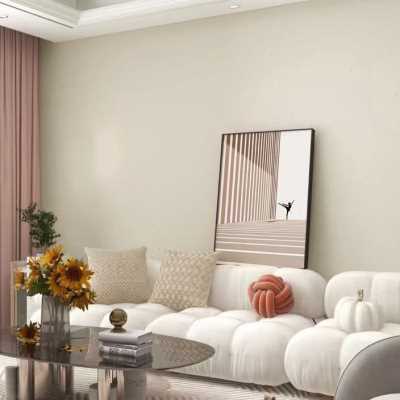 2023新款墙布无缝全屋素色壁布现代简约北欧风客厅卧室电视背景墙