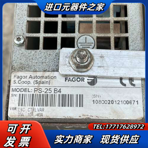 FAGOR驱动PS-25B4 AXD3.100-S0-0-B议价
