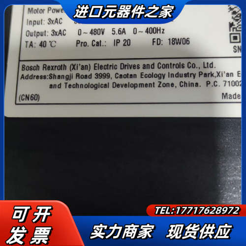 力士乐变频器   VFC3610-0K40 －3P4－M议价