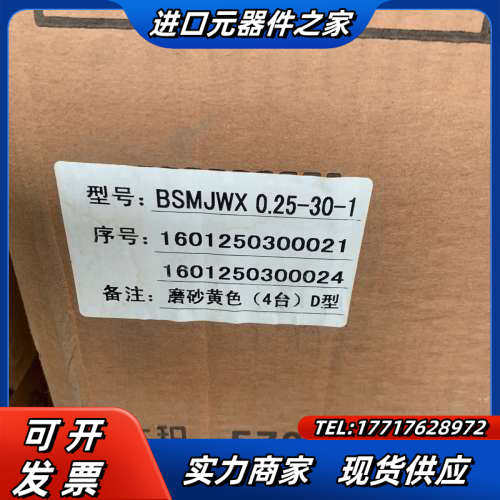 温州威斯康九肚KOTO BSMJWX0.25-30-3/1自议价