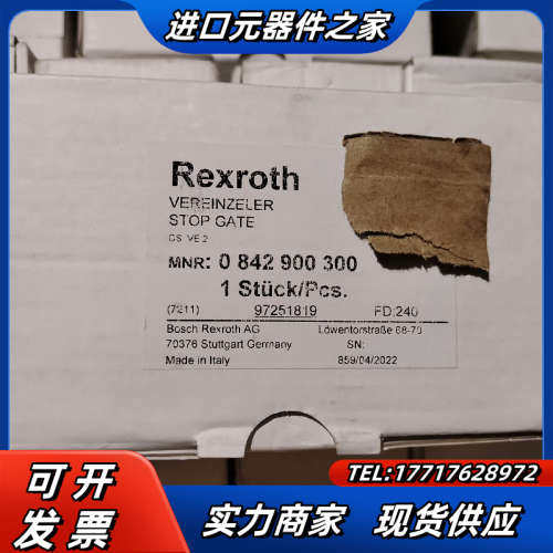 全新原装 Rexroth 力士乐挡停气缸 084290030议价