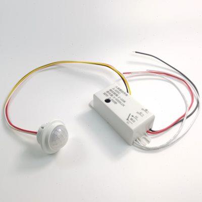 DC12V人体感应开关模块24V迷你分体干接点信号红外感应探头传感器