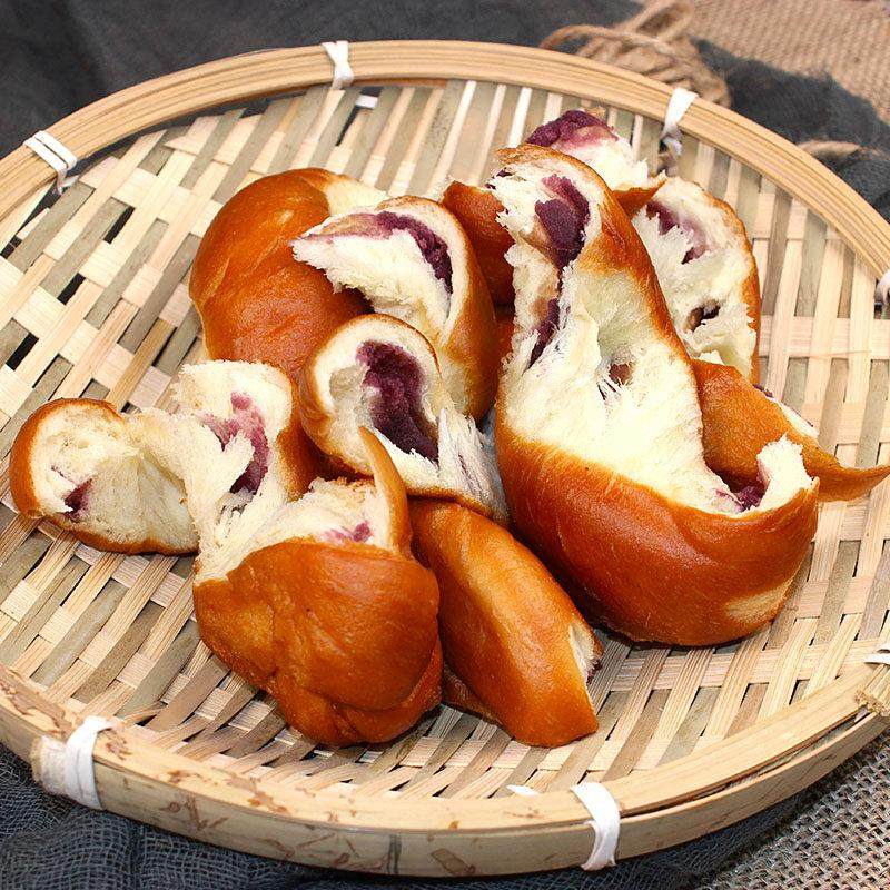 东北特产小吃老式手工豆沙夹心手撕麻花软大散装零食早餐面 面包5