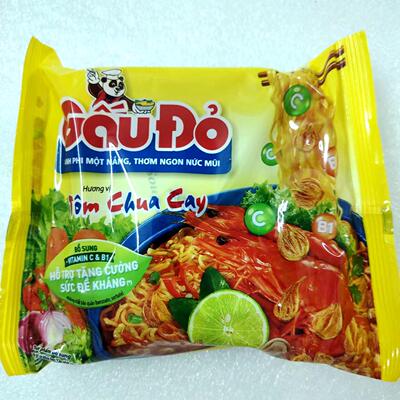 越南泡面Mi Gau Do Tom chua cay 酸辣味泡面柠檬酸虾泡面63g