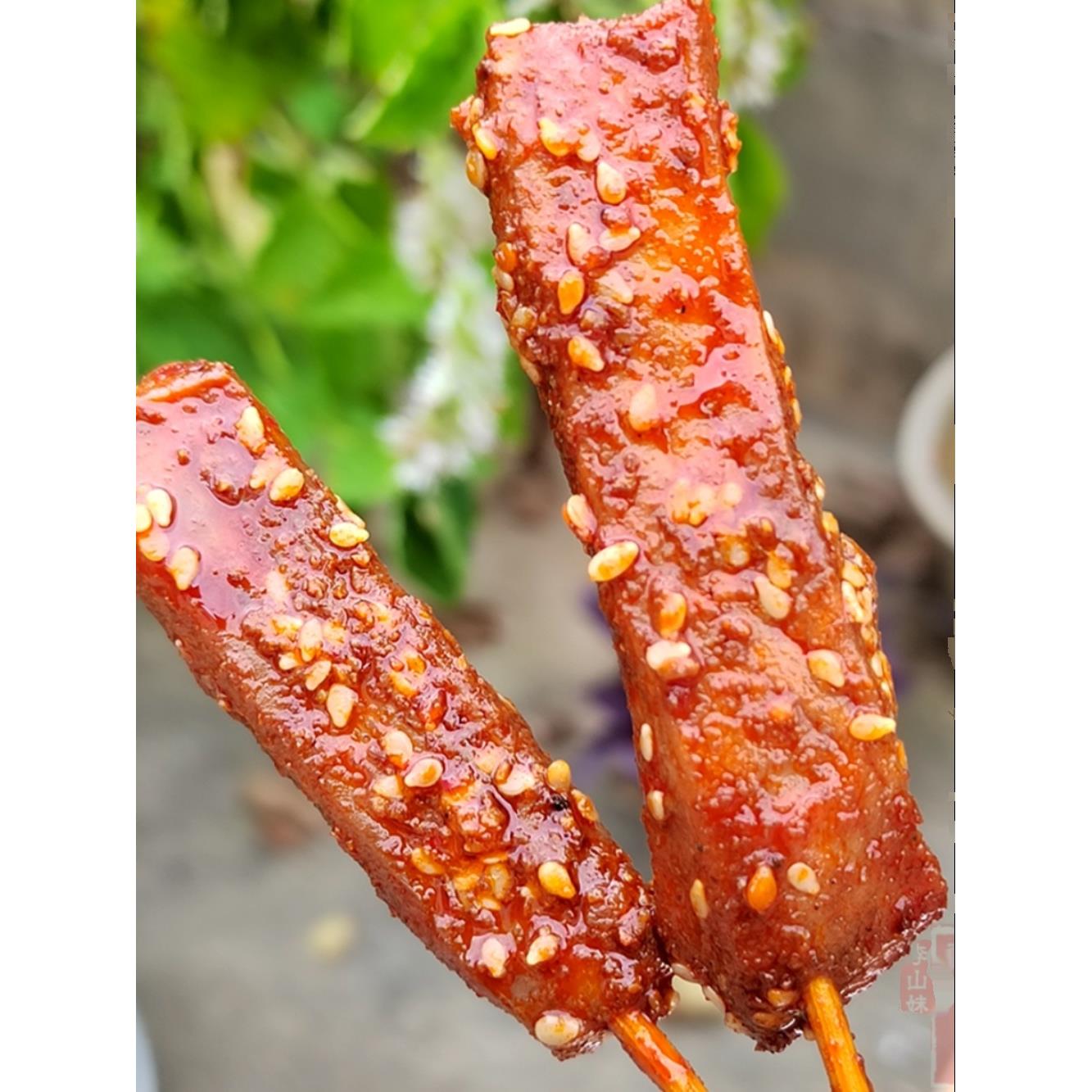 鱿鱼棒麻辣手撕鱿鱼牛肉香辣网红冷吃零食牙签牛肉110克湖南特产