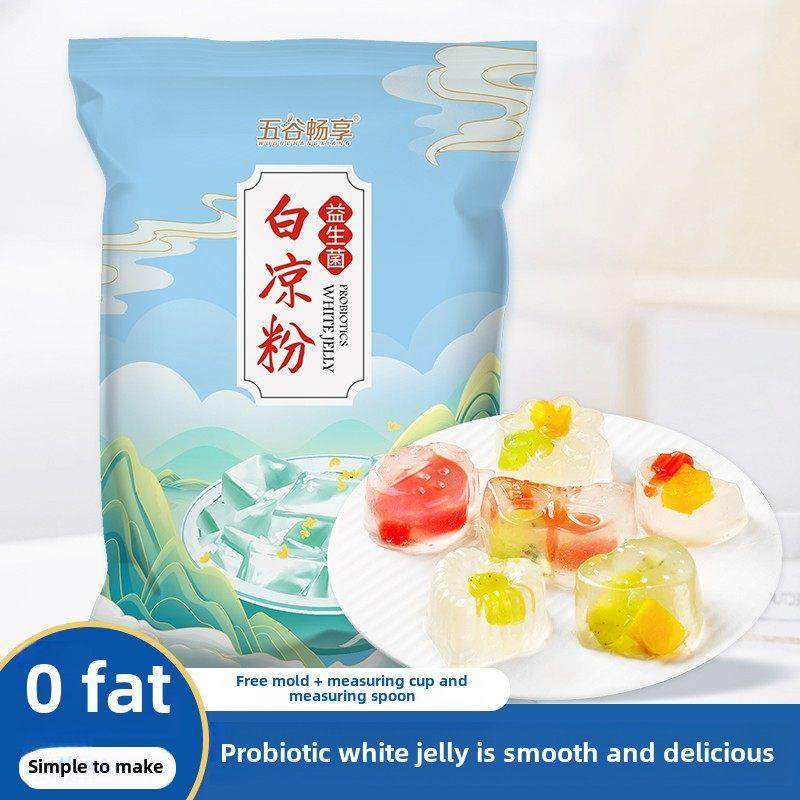 益生菌白凉粉专用果冻粉自制家用冰凉粉粉甜品正品官方旗舰店,咖啡/麦片/冲饮,天然粉粉食品,淘宝优惠券,粉丝福利购,淘宝优惠卷