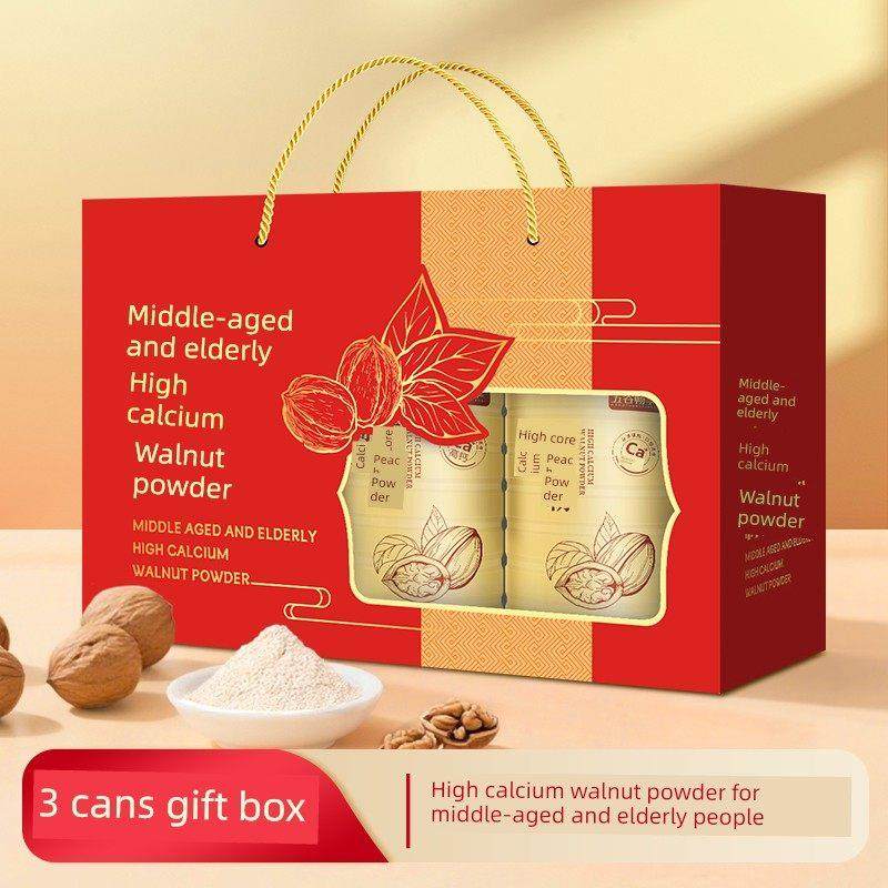 3罐高钙燕麦核桃粉营养礼品中老年人中秋节父母长辈送礼盒装,咖啡/麦片/冲饮,天然粉粉食品,淘宝优惠券,粉丝福利购,淘宝优惠卷