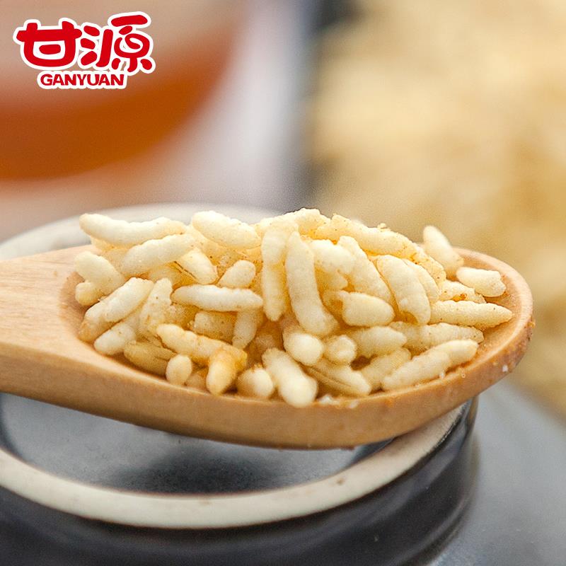 甘源炒米散称 蟹香味酱汁牛肉奥尔良烤翅独立小包装零食糯米小吃