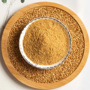 现磨熟黄金亚麻籽粉 膳食营养粉无糖即食冲饮代餐 呆豆品牌 山东