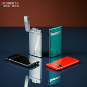 意大利诺贝达打火机超薄防风充气便携新款 高档定制刻字男生日礼品