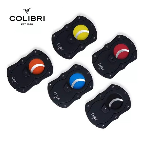 正品科乐比Colibri雪茄剪平口橡胶质感彩色精钢刀片便携高档礼物