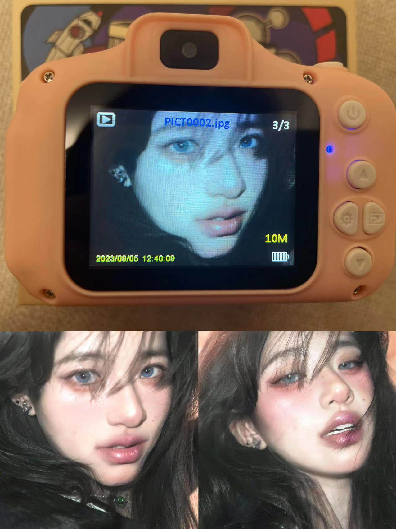 소녀의 귀여운 CCD 디지털 소형 카메라 학생 파티 비디오 레코더 카드 기계 캠퍼스 어린이 카메라 복고풍 셀카