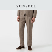 单褶西装 春夏亚麻长裤 SUNSPEL男士 长裤 亚麻系列