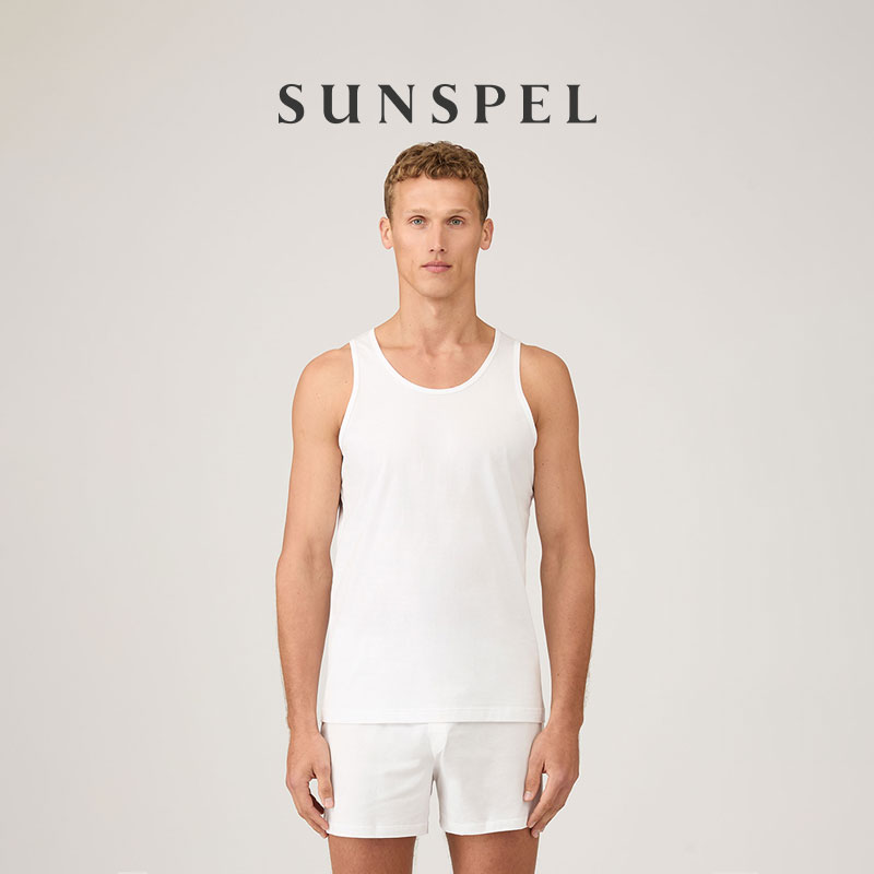 SUNSPEL男士精纺棉背心打底