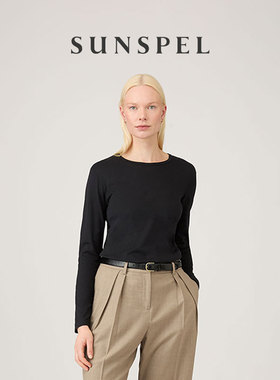 【经典T恤】SUNSPEL女士秋冬Supima棉经典长袖T恤 Lightweight