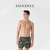 四季 经典 印花Boxer四角内裤 SUNSPEL男士 平脚家居短裤