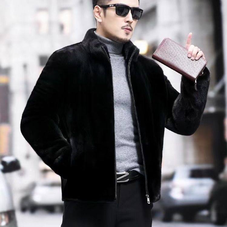 双面貂皮外套男冬季新款海宁皮草貂毛大衣皮毛一体水貂绒夹克棉服,男装,大码上装,淘宝优惠券,粉丝福利购,淘宝优惠卷