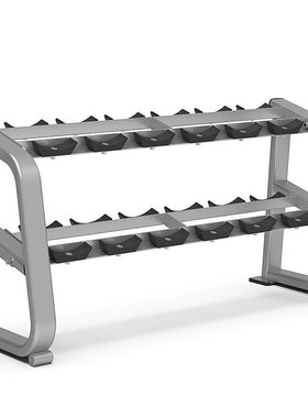 新贵族XG-F-1043B 商用双层六副哑铃放置架 健身房6付/10对哑铃架