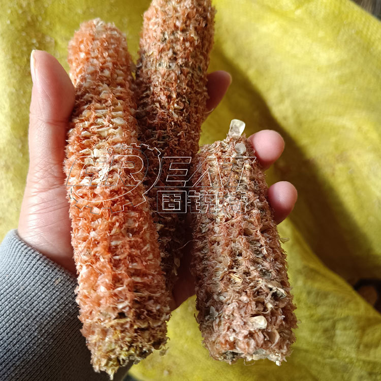 玉米轴粉碎机 玉米芯粉碎筛分抛光设备 玉米芯颗粒粉碎机