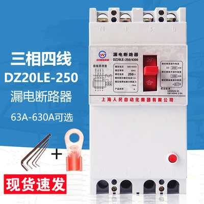 供应全新漏电断路器DZ20LE-250 /3P  100A 125A 160A 170A 200A