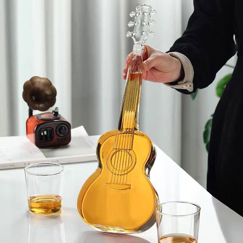 定制小提琴酒瓶工艺酒瓶支持加工定制来图来样玻璃泡酒瓶醒酒器