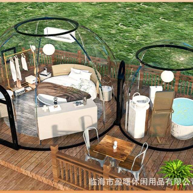 pc星空房露营帐篷别墅户外帐篷餐厅泡泡屋民宿网红帐篷星空帐篷防