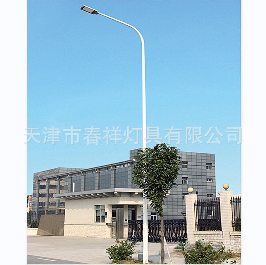 道路灯杆6米单弯灯杆led灯具6米单臂杆天津厂家路灯杆户外