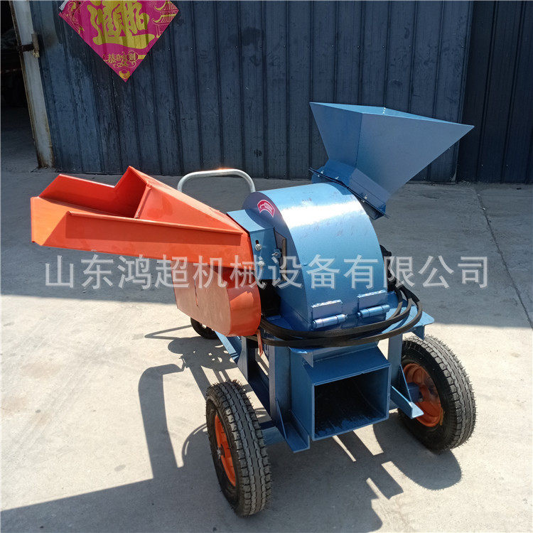 竹木圆木破碎机 柠条藤条木屑机柴油500型碎木机